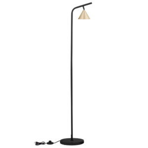Nova Luce Zlat&aacute; kovov&aacute; stojac&iacute; lampa Conico 135 cm