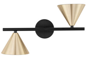 Nova Luce Zlat&eacute; kovov&eacute; n&aacute;stěnn&eacute; světlo Conico II.