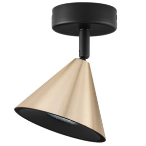 Nova Luce Zlat&eacute; kovov&eacute; stropn&iacute; světlo Conico