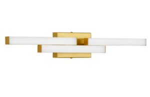 Nova Luce Zlat&eacute; n&aacute;stěnn&eacute; LED světlo Atom 60 cm