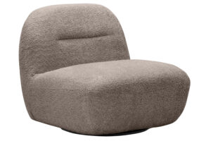 Nova Nook &Scaron;edohněd&eacute; otočn&eacute; boucl&eacute; křeslo Bochic