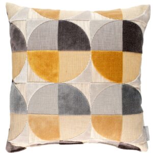 Okrov&yacute; pol&scaron;t&aacute;ř ZUIVER CLUB s geometrick&yacute;mi vzory