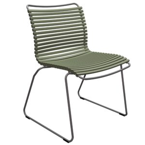 Olivově zelen&aacute; plastov&aacute; zahradn&iacute; židle HOUE Click