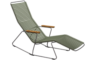 Olivově zelen&eacute; plastov&eacute; zahradn&iacute; leh&aacute;tko HOUE Click