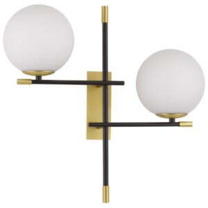 Op&aacute;lově b&iacute;l&eacute; skleněn&eacute; n&aacute;stěnn&eacute; světlo Nova Luce Git