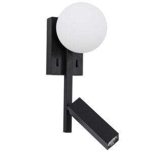 Op&aacute;lově b&iacute;l&eacute; skleněn&eacute; n&aacute;stěnn&eacute; světlo Nova Luce Joline