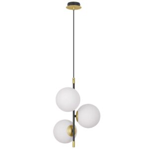 Op&aacute;lově b&iacute;l&eacute; skleněn&eacute; z&aacute;věsn&eacute; světlo Nova Luce Git 33 cm