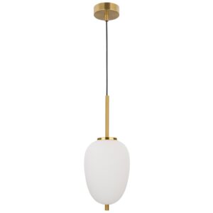 Op&aacute;lově b&iacute;l&eacute; skleněn&eacute; z&aacute;věsn&eacute; světlo Nova Luce Lato 15