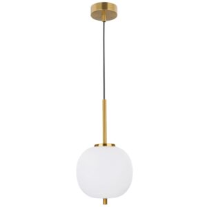 Op&aacute;lově b&iacute;l&eacute; skleněn&eacute; z&aacute;věsn&eacute; světlo Nova Luce Lato 18