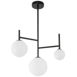 Op&aacute;lově b&iacute;l&eacute; skleněn&eacute; z&aacute;věsn&eacute; světlo Nova Luce Licato 49 cm