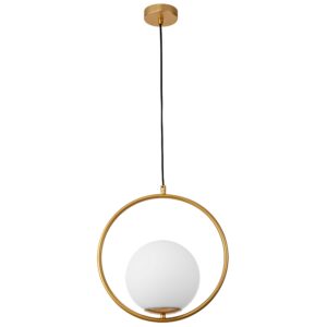 Op&aacute;lově b&iacute;l&eacute; skleněn&eacute; z&aacute;věsn&eacute; světlo Nova Luce Obitar 35 cm