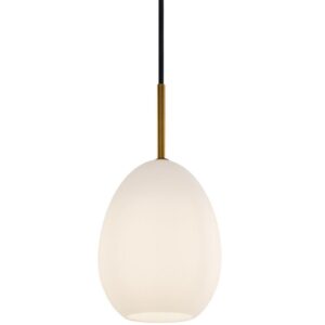 Op&aacute;lově b&iacute;l&eacute; z&aacute;věsn&eacute; světlo Halo Design Bod &oslash; 14 cm