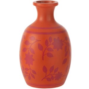 Oranžov&aacute; keramick&aacute; v&aacute;za J-Line Floryn 38 cm