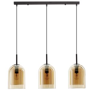 Oranžov&eacute; skleněn&eacute; z&aacute;věsn&eacute; světlo Nova Luce Velor 70 cm