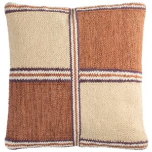 Oranžovo-b&eacute;žov&yacute; bavlněn&yacute; pol&scaron;t&aacute;ř DUTCHBONE GAMBIT 45 x 45 cm