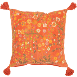 Oranžov&yacute; pol&scaron;t&aacute;ř J-line Florry 50 x 50 cm