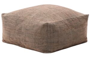 Oranžov&yacute; puf Kave Home Vedell 60 x 60 cm