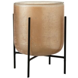 Oranžov&yacute; skleněn&yacute; sv&iacute;cen J-Line Olut 18