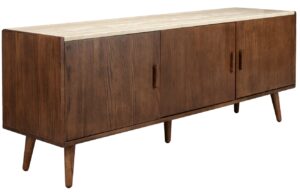 Ořechov&aacute; komoda DUTCHBONE ARDA 160 x 40 cm