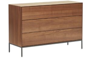 Ořechov&aacute; komoda Kave Home Vedrana 110 x 40 cm