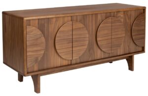 Ořechov&aacute; komoda ZUIVER GROOVE 120 x 40 cm