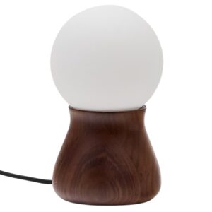 Ořechov&aacute; stoln&iacute; lampa Kave Home Okeni