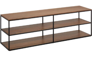 Ořechov&yacute; TV stolek Kave Home Yoana 160 x 40 cm