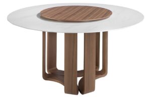 Ořechov&yacute; kulat&yacute; j&iacute;deln&iacute; stůl Angel Cerd&aacute; No. 1137
