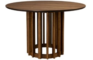 Ořechov&yacute; kulat&yacute; j&iacute;deln&iacute; stůl DUTCHBONE BARLET 120 cm