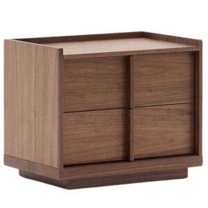 Ořechov&yacute; nočn&iacute; stolek Kave Home Onix 60 x 40 cm