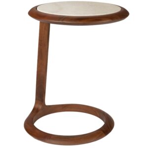 Ořechov&yacute; odkl&aacute;dac&iacute; stolek ZUIVER DOPPIO 41 cm