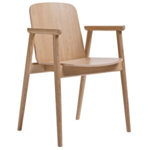 Paged Dubov&aacute; j&iacute;deln&iacute; židle Prop s područkami