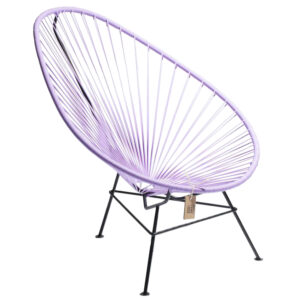 Pastelově fialov&eacute; zahradn&iacute; křeslo Acapulco