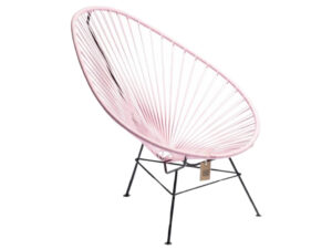 Pastelově růžov&eacute; zahradn&iacute; křeslo Acapulco