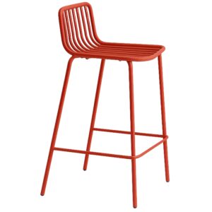 Pedrali Červen&aacute; kovov&aacute; barov&aacute; židle Nolita 3657 65 cm