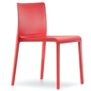 Pedrali Červen&aacute; plastov&aacute; j&iacute;deln&iacute; židle Volt 670