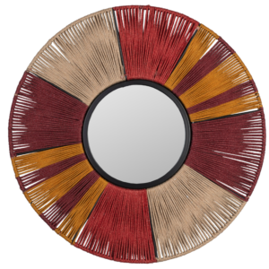 Pestrobarevn&eacute; z&aacute;věsn&eacute; zrcadlo DUTCHBONE SURYA 60 cm