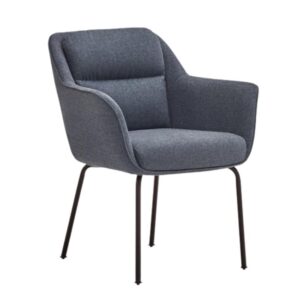 Petrolejově modr&aacute; l&aacute;tkov&aacute; j&iacute;deln&iacute; židle Teulat Sadira s područkami