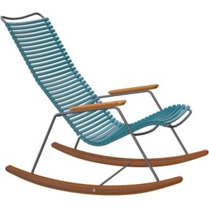 Petrolejově modr&eacute; plastov&eacute; houpac&iacute; zahradn&iacute; křeslo HOUE Click