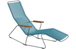 Petrolejově modr&eacute; plastov&eacute; zahradn&iacute; leh&aacute;tko HOUE Click