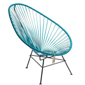 Petrolejově modr&eacute; zahradn&iacute; křeslo Acapulco