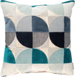 Petrolejov&yacute; pol&scaron;t&aacute;ř ZUIVER CLUB s geometrick&yacute;mi vzory