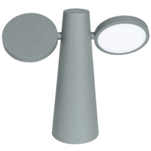 Popelavě &scaron;ed&aacute; nab&iacute;jec&iacute; stoln&iacute; LED lampa Fermob Oto 27 cm