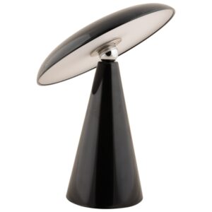 Present time Čern&aacute; kovov&aacute; nab&iacute;jec&iacute; LED lampa Poppy