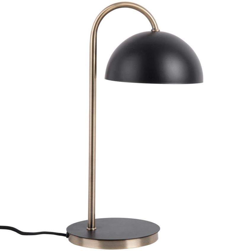 Present time Černá kovová stolní lampa Lumiel