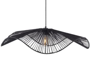 Present time Čern&eacute; z&aacute;věsn&eacute; světlo Ambra 80 cm