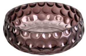 Present time Purpurově hněd&aacute; skleněn&aacute; miska Nulliana &Oslash; 16 cm