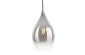 Present time Skleněn&eacute; chromov&eacute; z&aacute;věsn&eacute; světlo Terriana S 20 cm