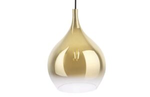 Present time Skleněn&eacute; zlat&eacute; z&aacute;věsn&eacute; světlo Terriana M 26 cm