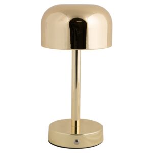 Present time Zlat&aacute; kovov&aacute; nab&iacute;jec&iacute; stoln&iacute; LED lampa Jem